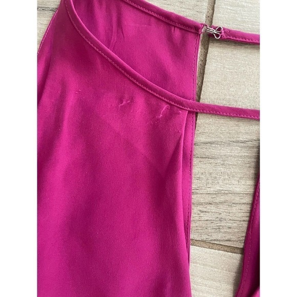 Parker Color Block Dress, 100% Silk, Size Large, Pink Black - Picture 4 of 7